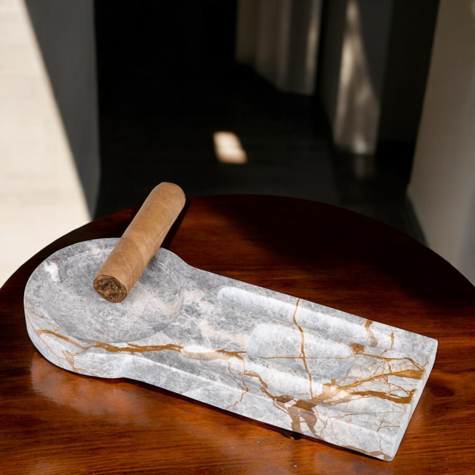 Luxury Marble Ashtray – Cigar Ashtrays Outdoor – Home Decor & Cigar Accessories