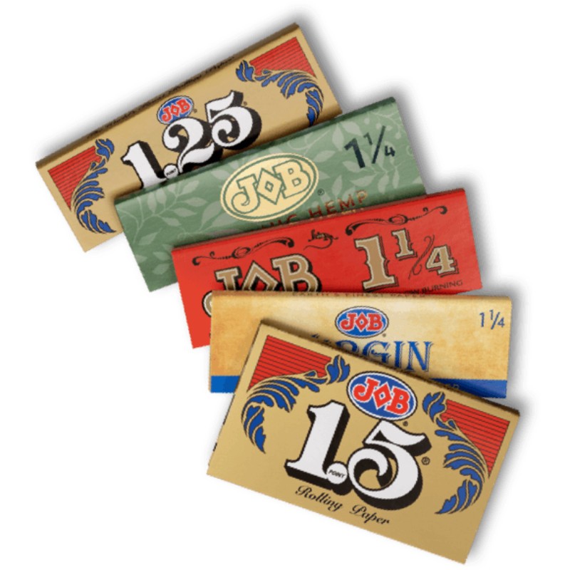 5x JOB Gold 1.0 Single Wide Rolling Papers Lot Bulk Smoking Accessories New 1 Pa