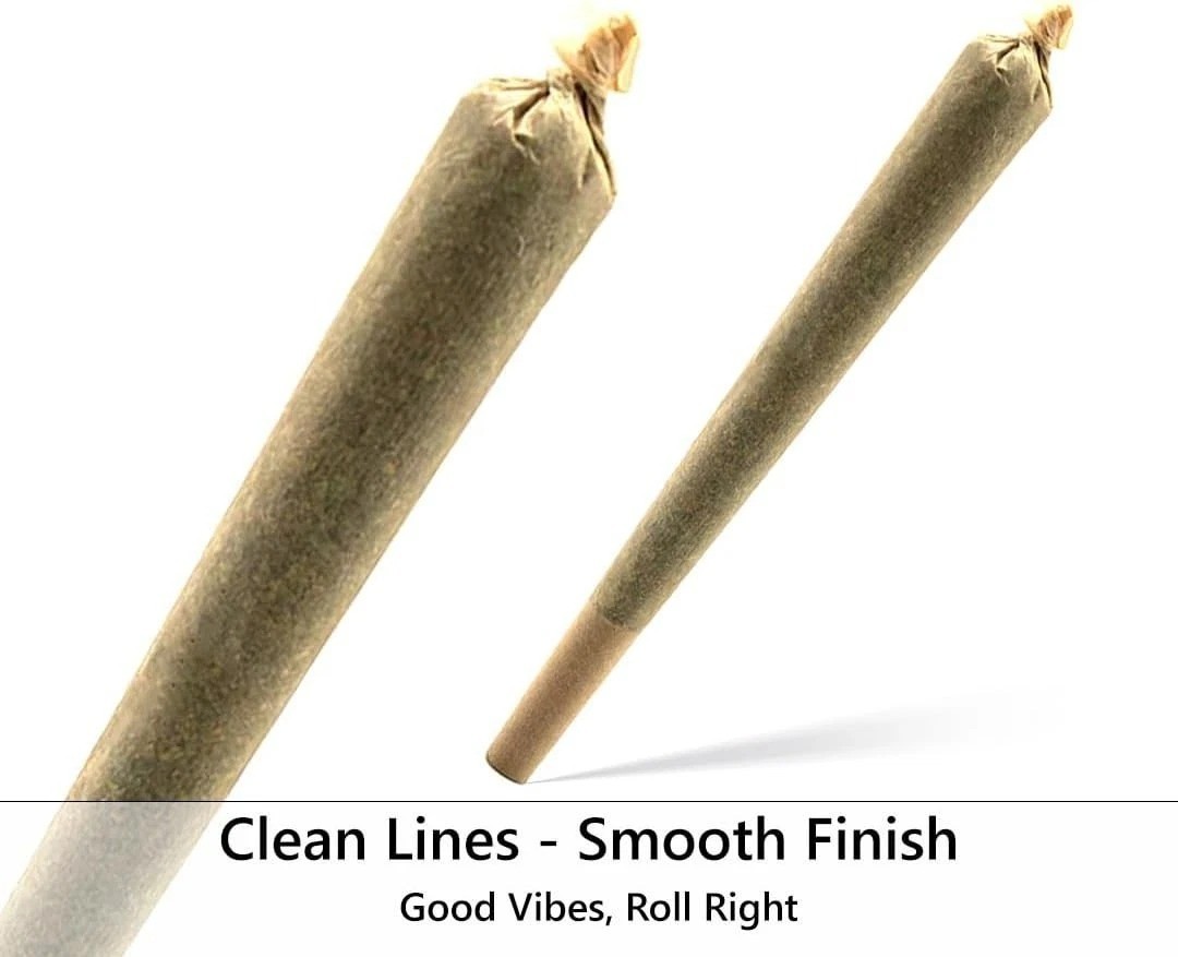 200 Pack Pre Rolled Cones | Natural Slow-Burning Cones Rolling Paper | 108mm Kin