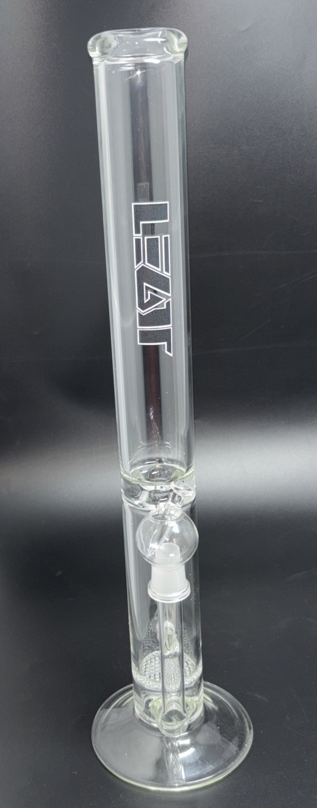 Vintage 19 In LEGIT Glass Waterpipe Bong Honeycomb Cylinder Bottom Style US MADE