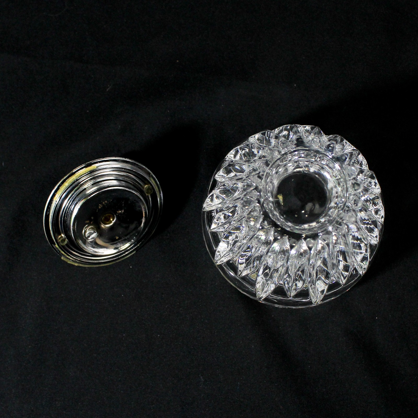 Vintage Princess House Royal Highlights Lead Crystal Tabletop Cigarette Lighter