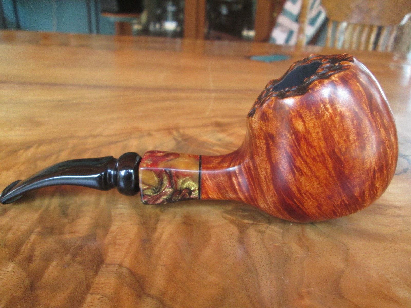NEW freehand plateau large Broken Egg by McLary of ingalls