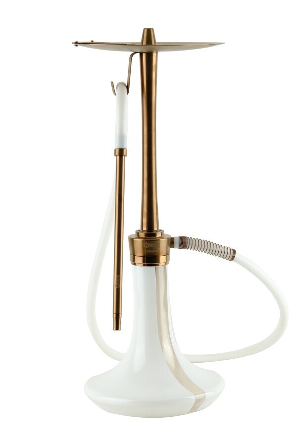 ODUMAN Cosmo Hookah Bronze Body White Glass Hookah Khalil Al Faker Nargile