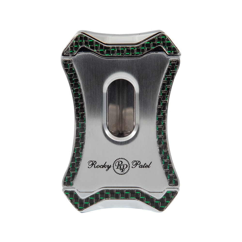 Rocky Patel Viper V-Cutter – Silver and Green Carbon Fiber