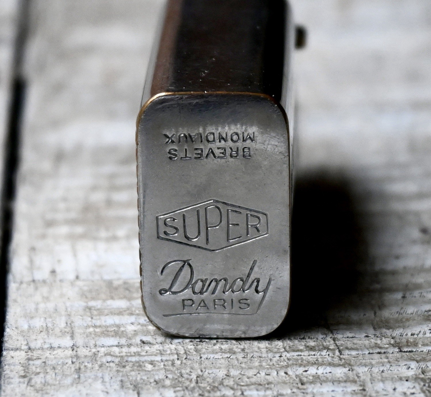 Vintage Gasoline Lighter Super Dandy France Petrol Lighter