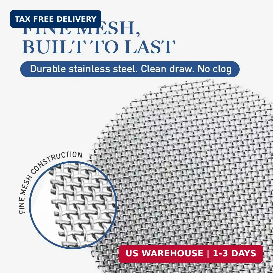 Lova Pipe Screens 100 Pack, 3/4 Inch (0.75″) 304 Stainless Steel Mesh Pipe Filte