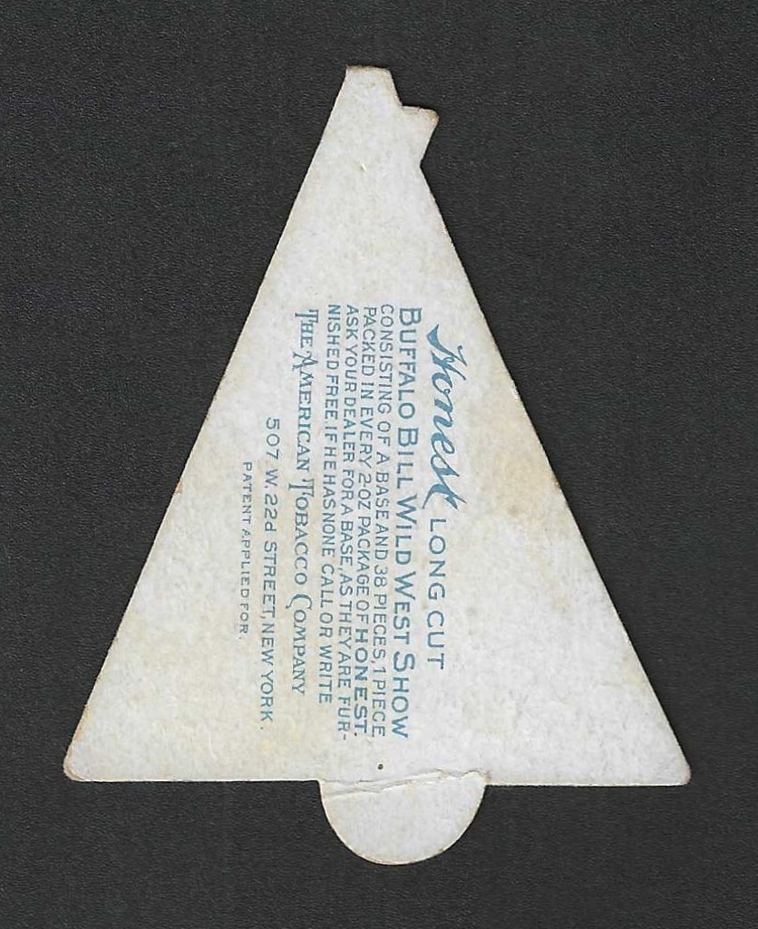 c1880’s N143 Honest Tobacco Card – Buffalo Bill Wild West Show – #9 Indian Tepee