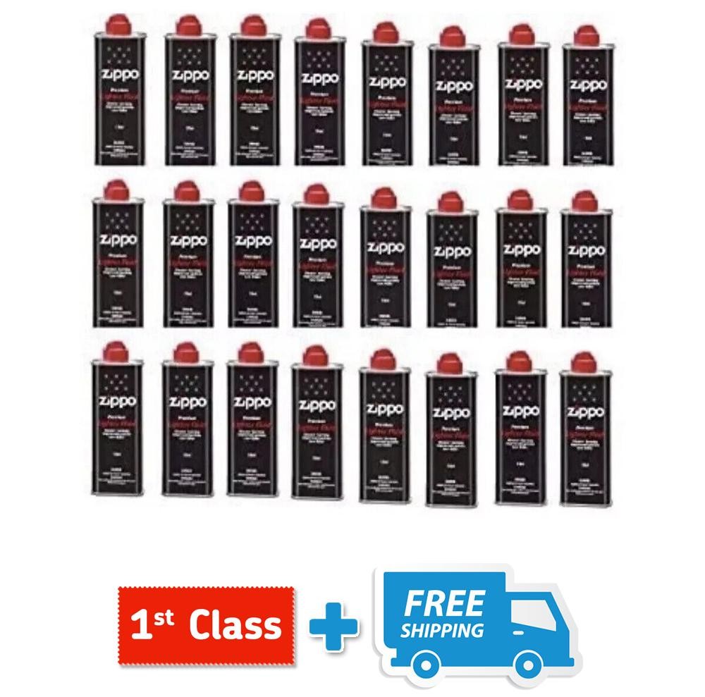 Genuine Original Zippo Premium Lighter Fuel Fluid Refill or 1 Wick or 6 Flints
