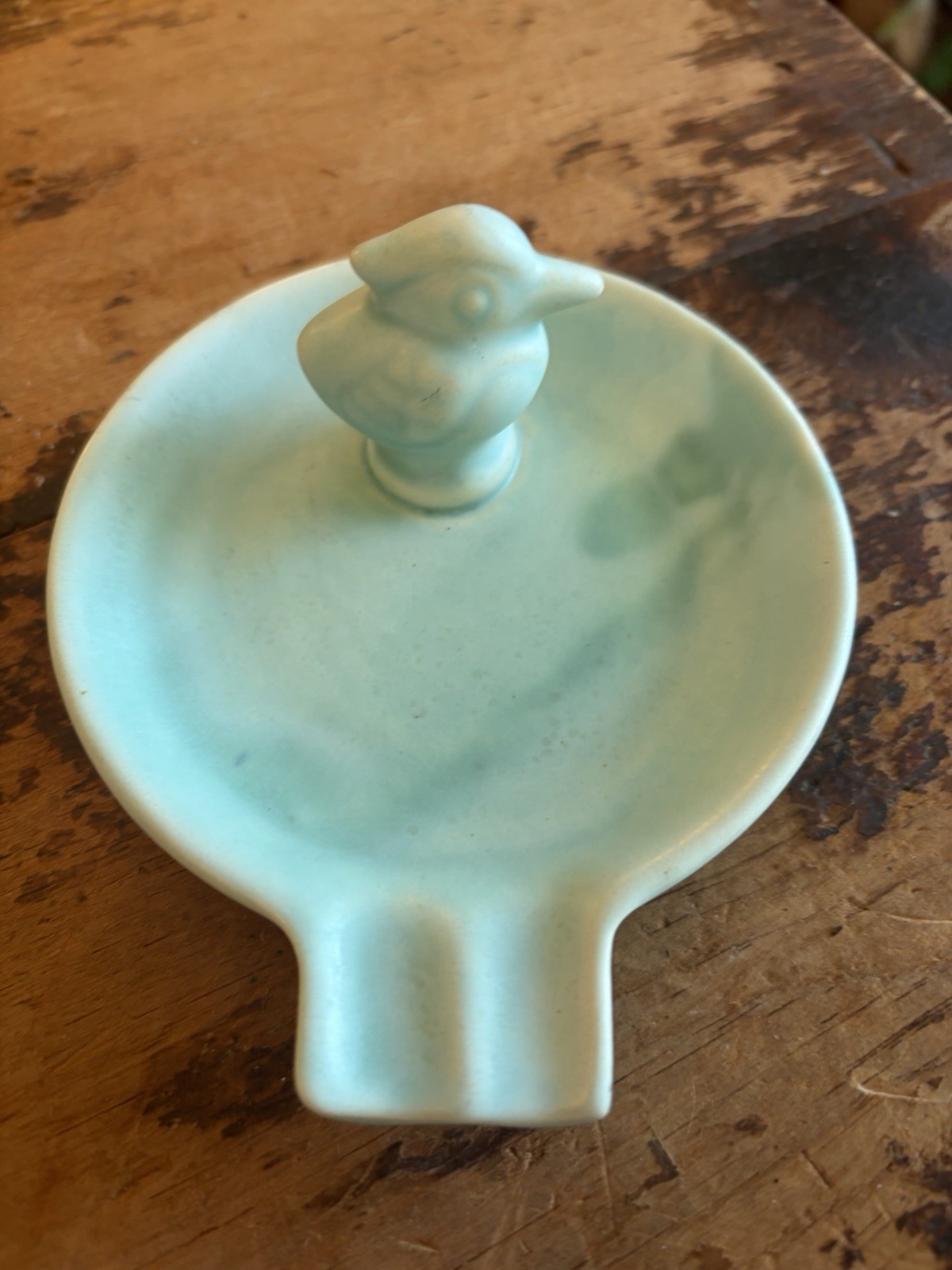 Vintage 127 Pioneer Trinket Dish Ashtray With Bird Pottery
