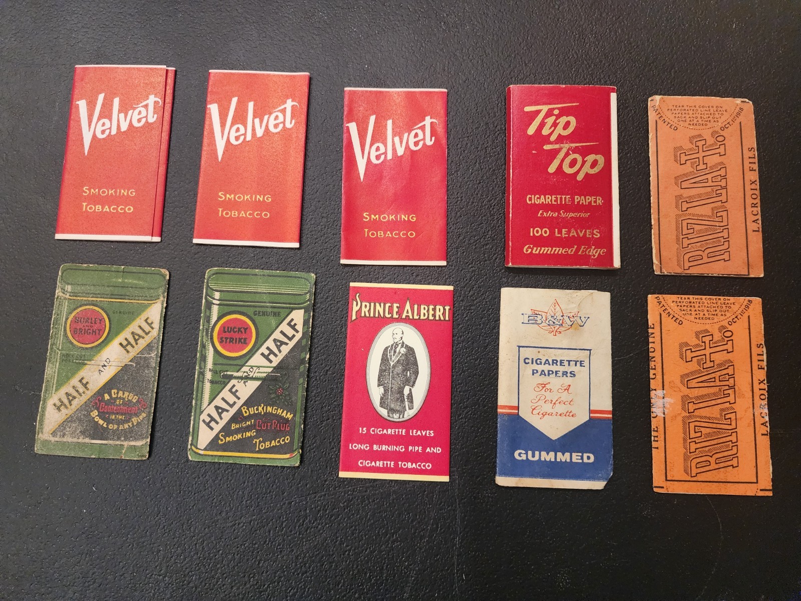 Vintage Lot Cigarette Advertising Tobacco Rolling Papers B&W Tip Top LLF P2