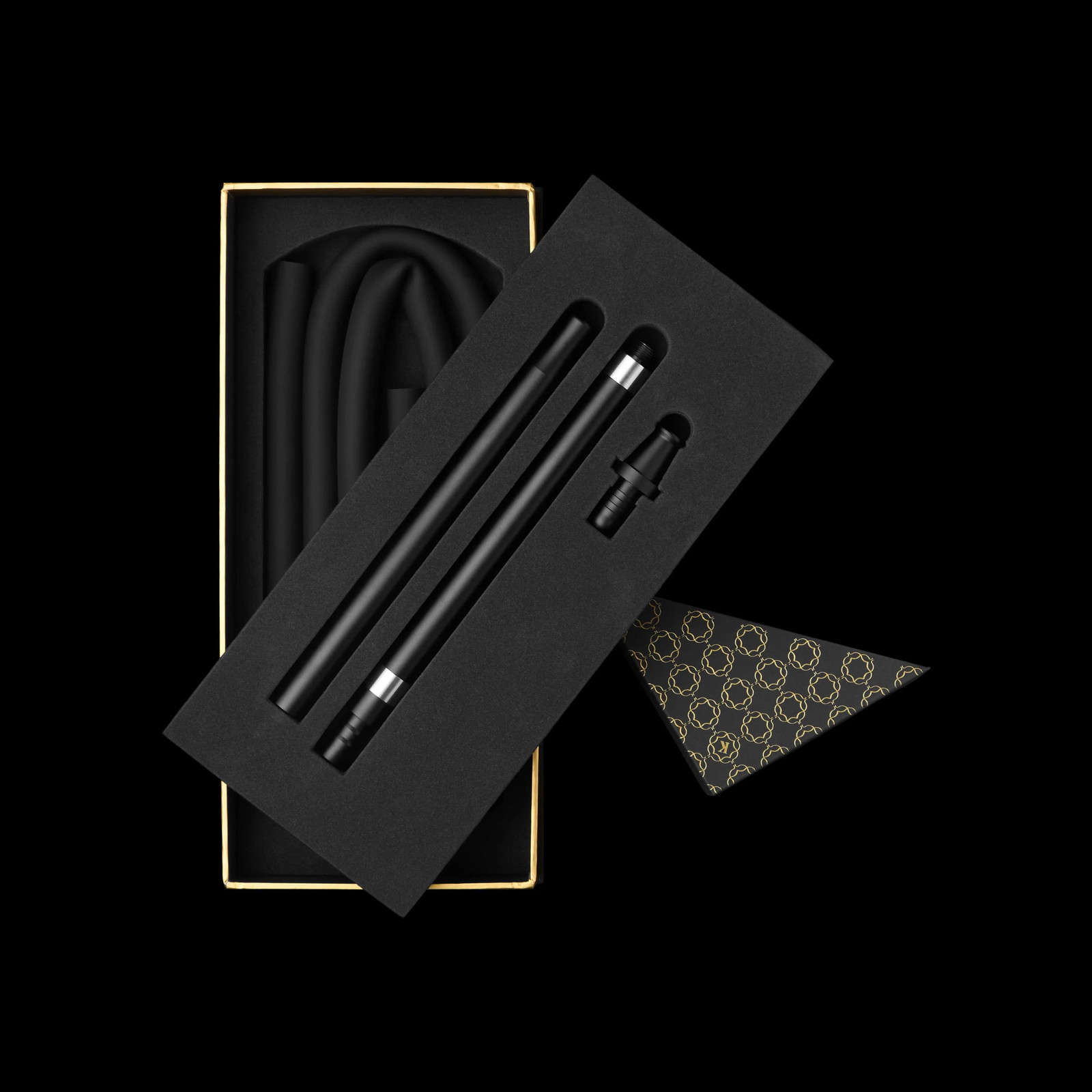 Kaloud Elyssar Premium Hookah Hose – 14 Inch Handle Platinum Silicone