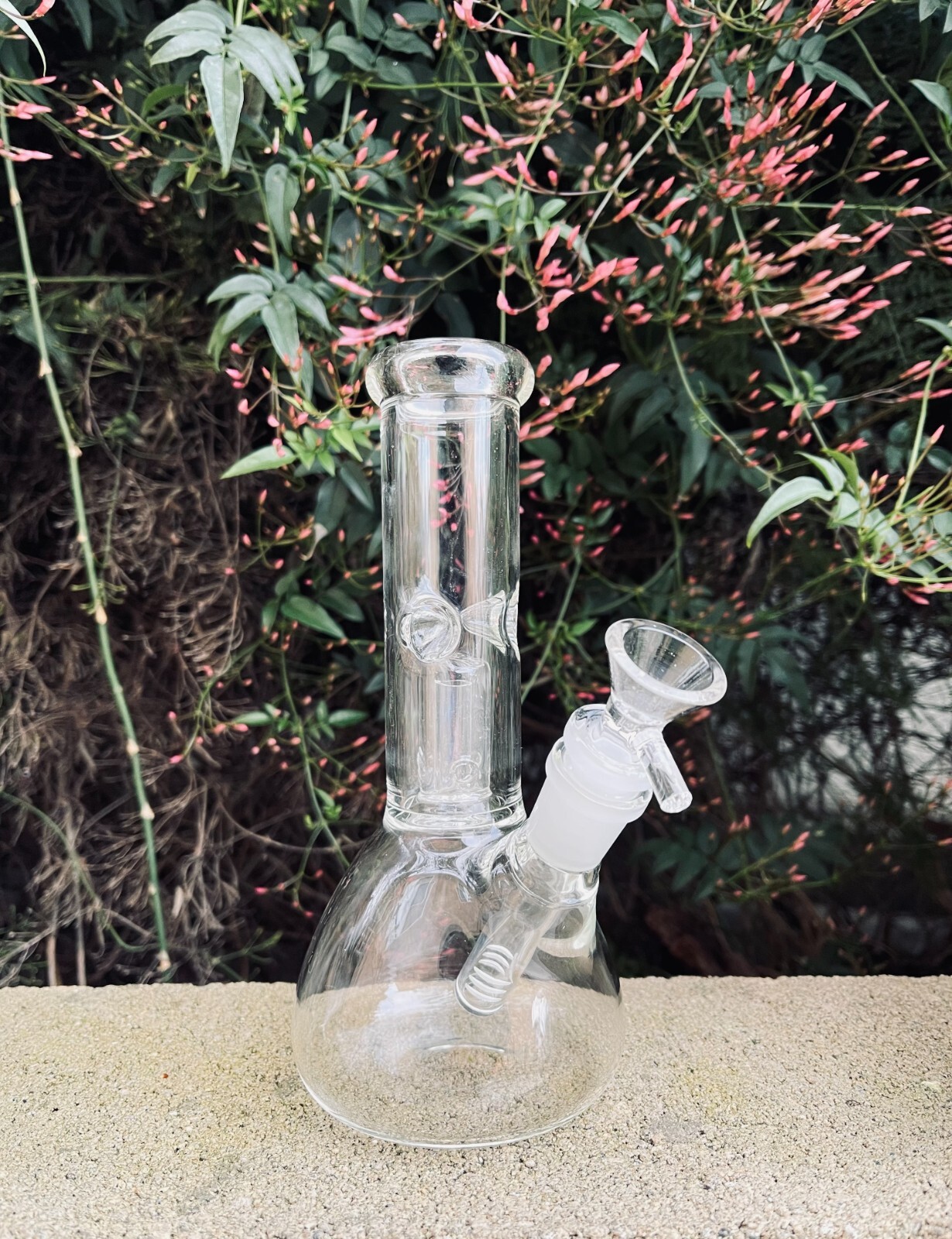 Premium Thick Glass 9″ Inch Clear Glass Hookah Water Pipe Bong with 14mm Bowl
