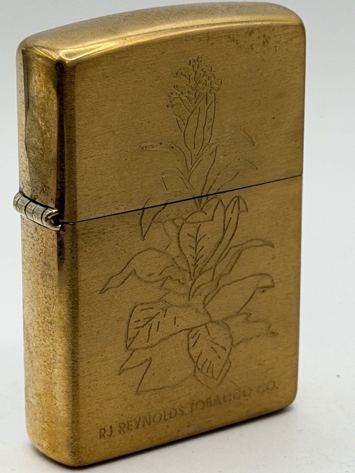 Vintage 2000 RJ Reynolds Tobacco Plant Brass Zippo Lighter Rare NEW