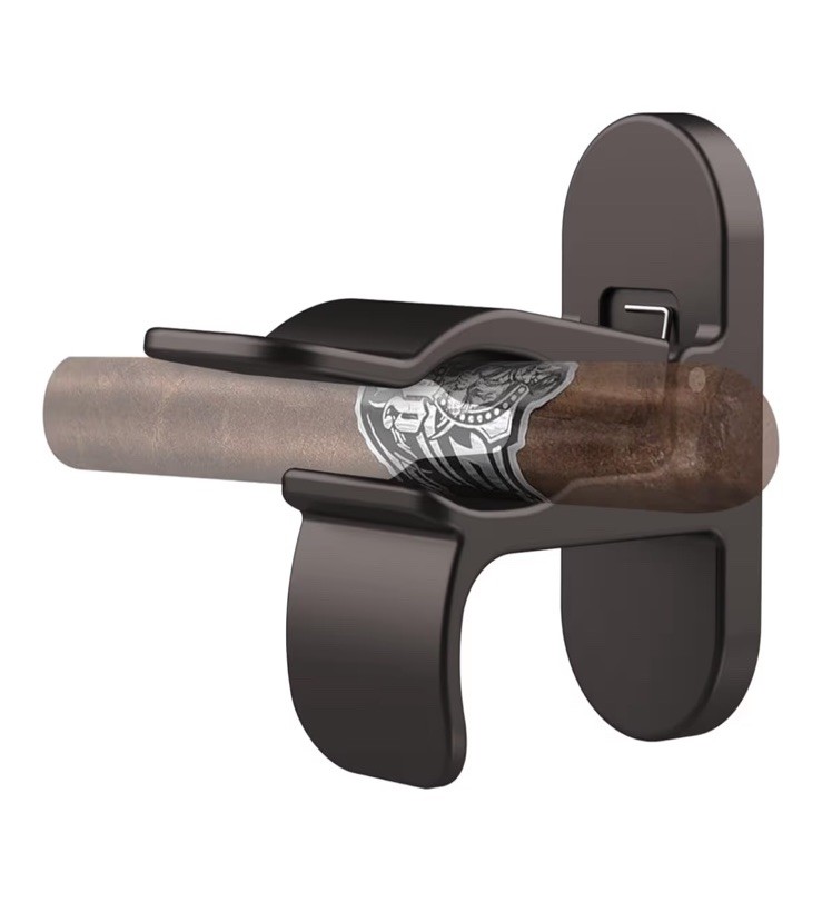 Strong Magnetic Cigar Holder Golf Cart Cigar Holder Clip Matte Zinc Cigar Tool