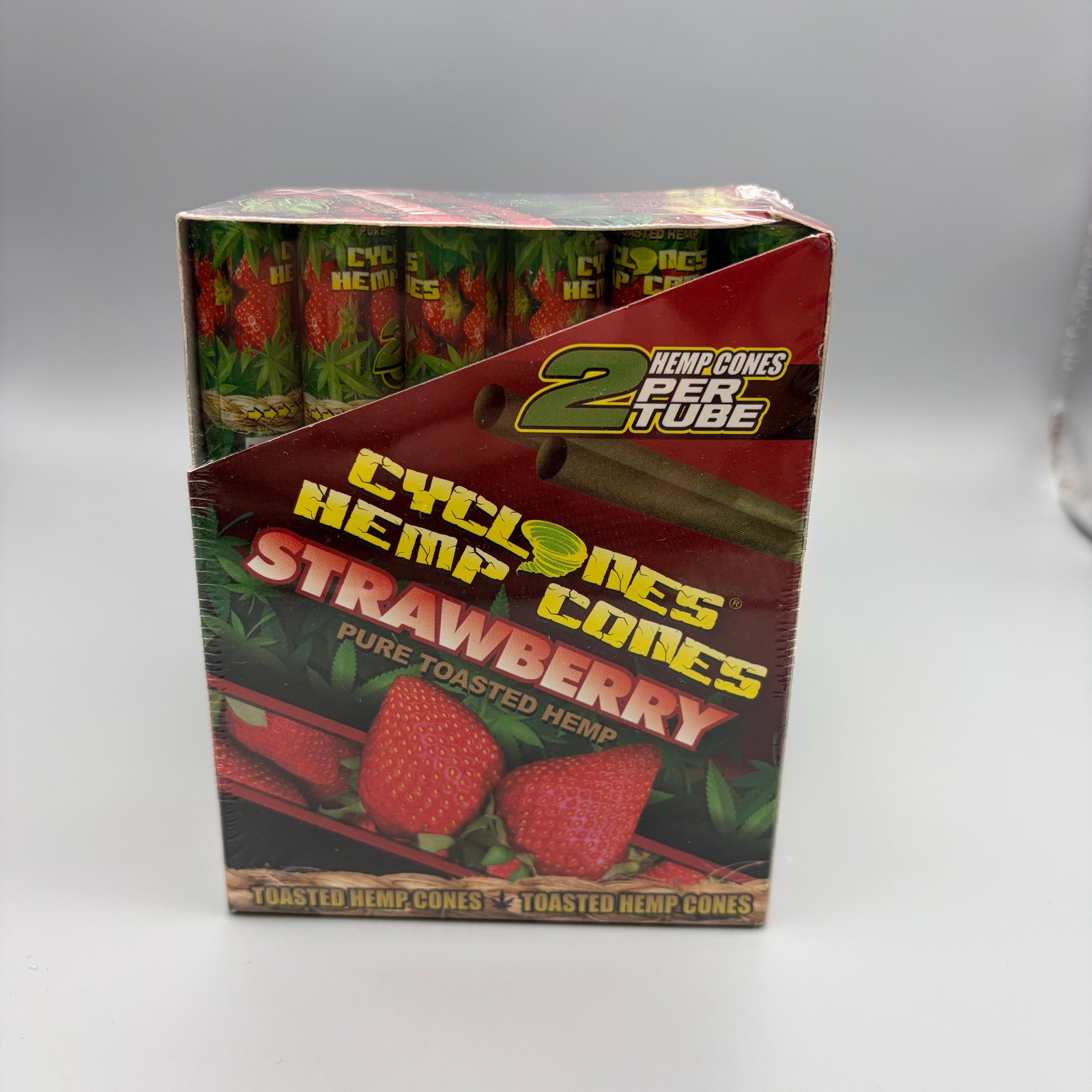 Full Box 24 Cyclones Strawberry Flavored PreRolled Cones w/ Free Shipping