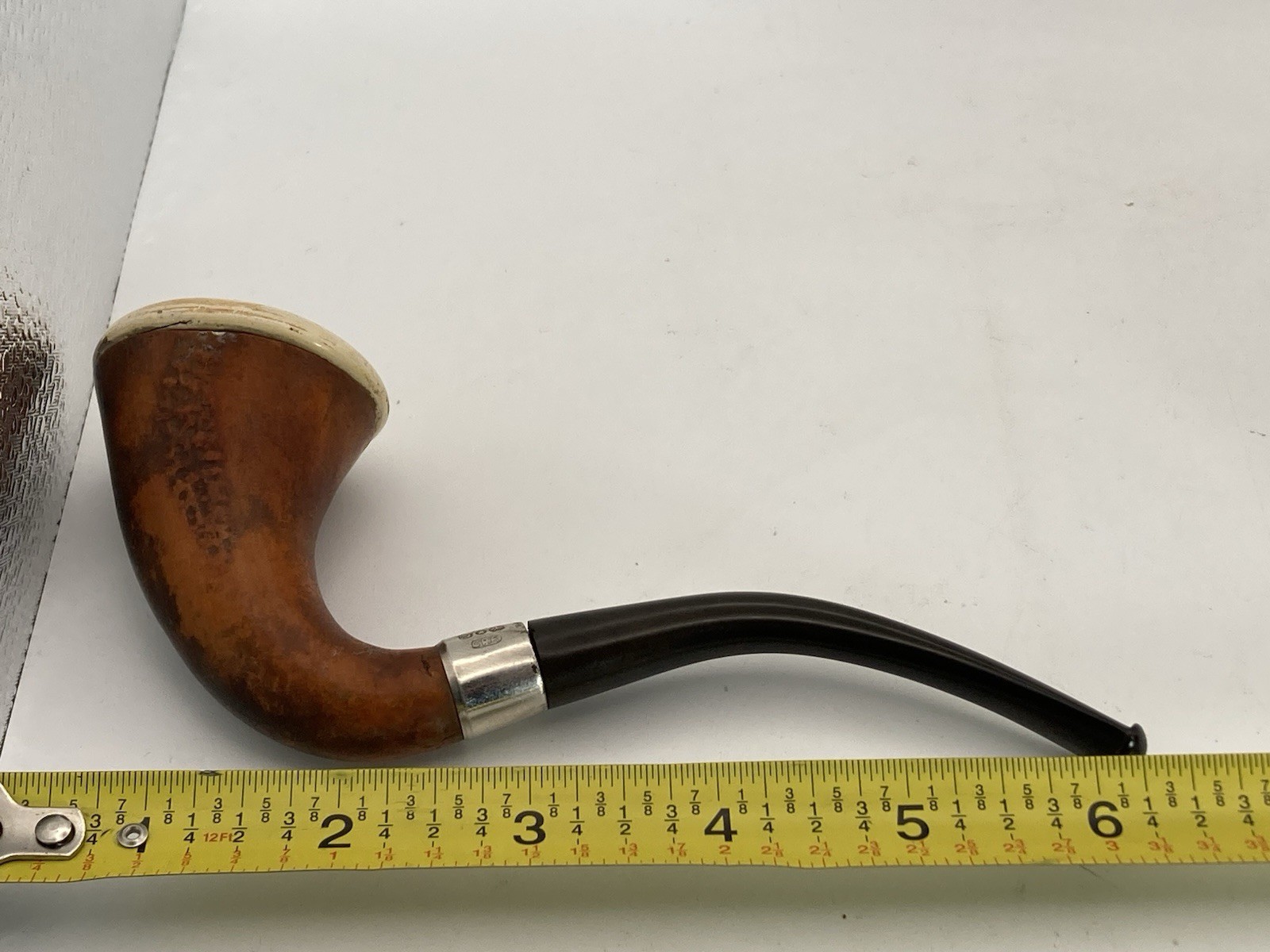 Small Sherlock Holmes Gourd Calabash Pipe Meerschaum Cap Estate Tobacco Pipe