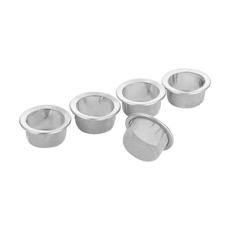 100Pcs Crystal Tobacco Smoking Pipe Metal Filter Screen Steel Mesh Concave Bowl