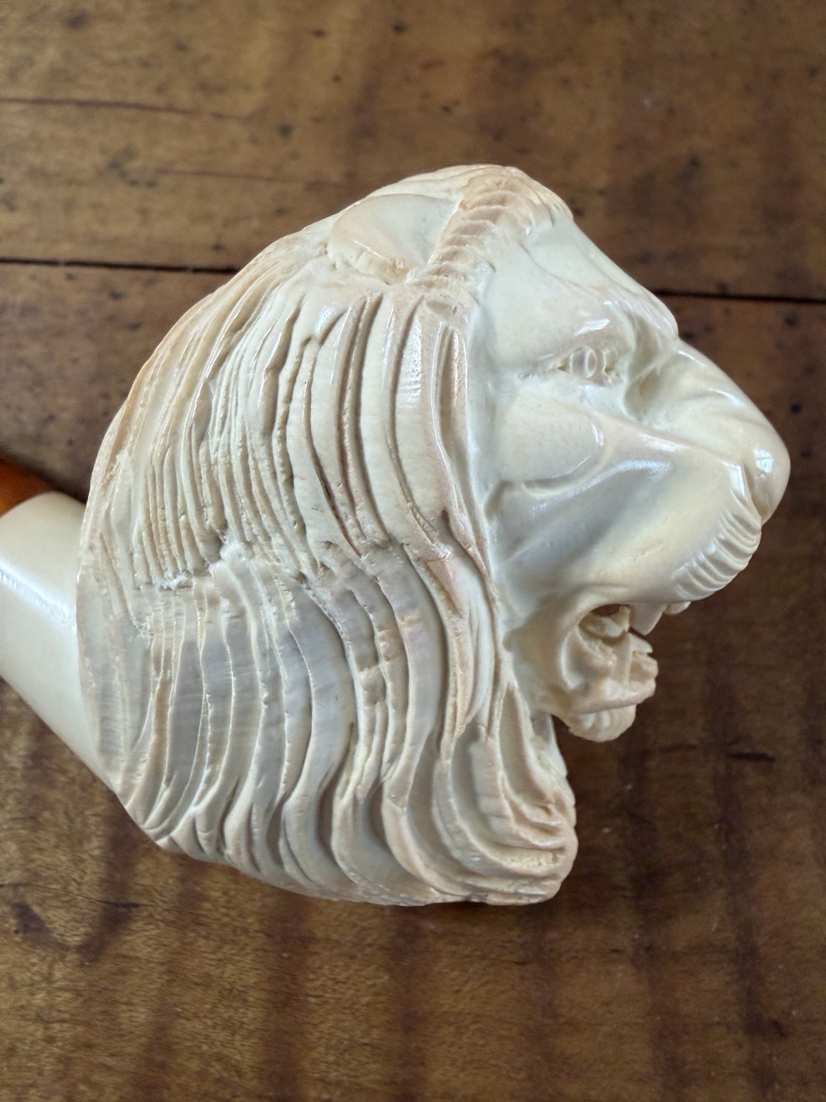 Meerschaum CAO Lion Head pipe with case 432