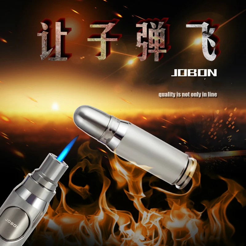 New Jobon Bullet Shaped Cigar Jet Multi-purpose Butane Gas Torch Lighter