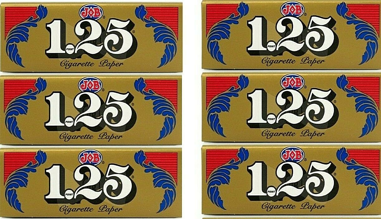 6x JOB Gold 1 1/4 1.25 Rolling Papers @$1.98/Pk *Great Prices*FREE USA SHIPPING*