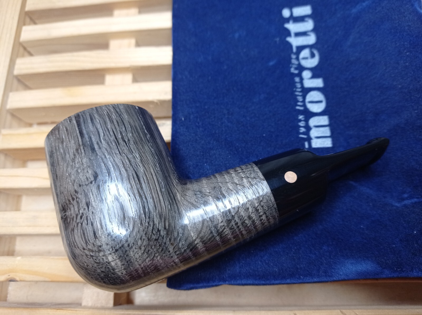 pipe Moretti Stubby Chubby natural Morta Smooth handmade stem acrylic 36 oz.2,6