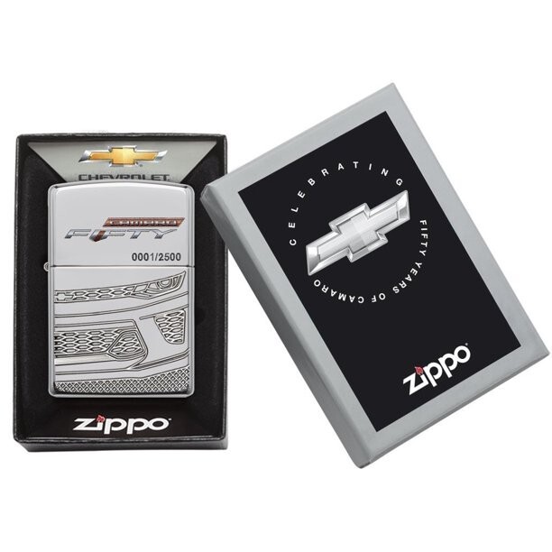 Zippo Chevy Camaro Armor High Polish Chrome 29478 (Series Number May Vary)