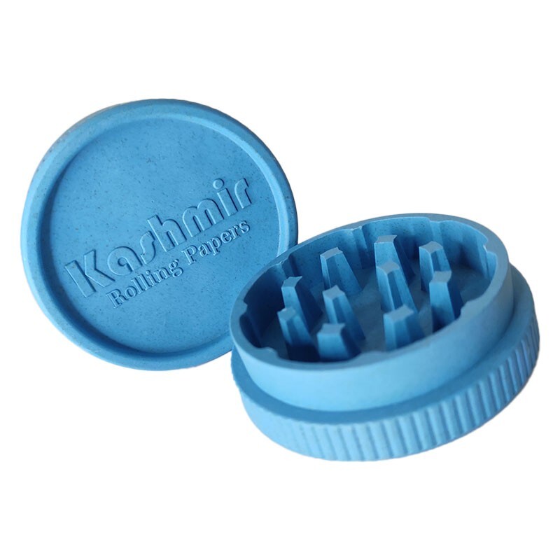 Tobacco Herb Spice Grinders 2-Peice Design Bio-degradable Pocket-Sized Blue