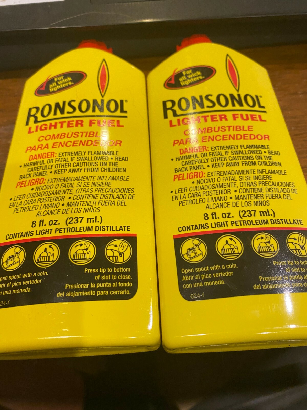 Ronsonol Best Lighter Fuel 8 OZ Bottle works with All Wick-Type Lighters