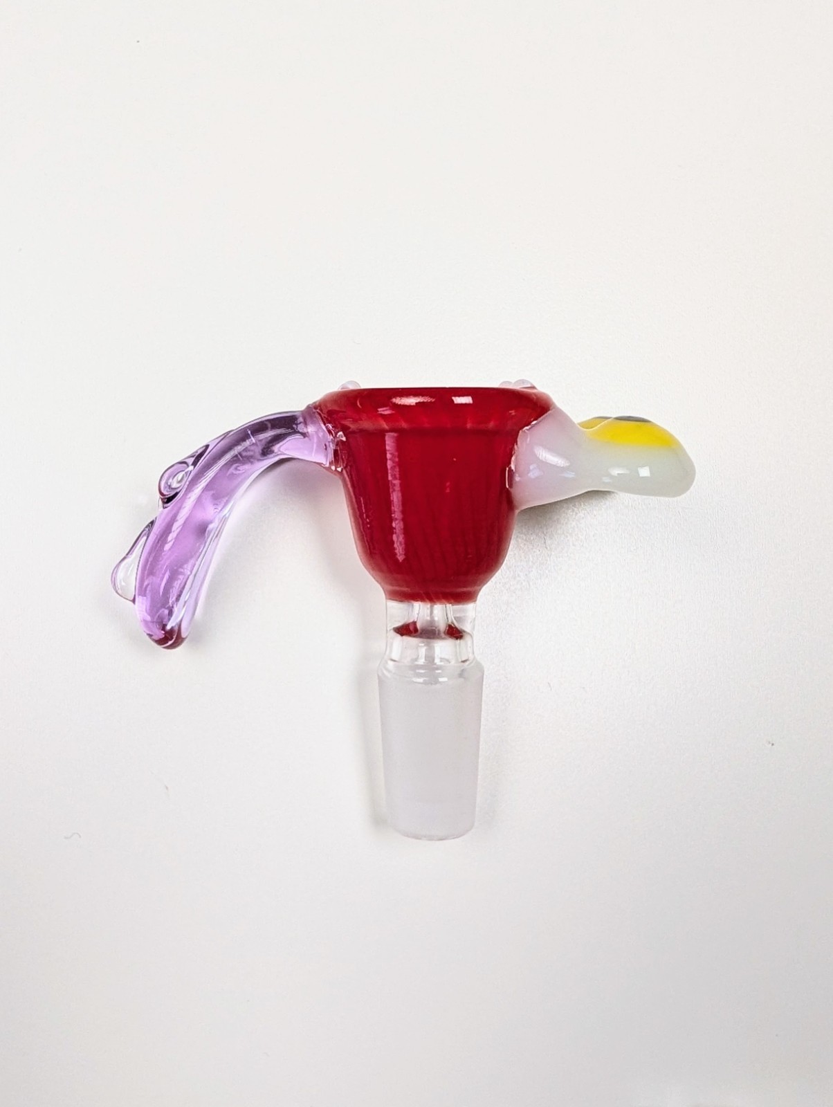 14mm Cherry Cosmic Goop Premium Quality Glass Bowl Slide Bong Water Pipe Hookah