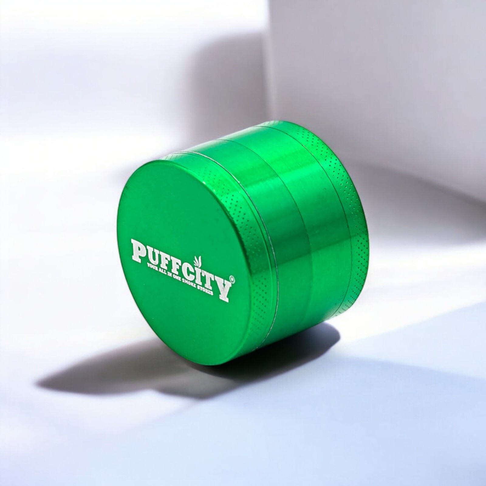 Puffcity Premium Herb Grinder – Spice Grinder Manual – Tobacco Herb Mill- Blue
