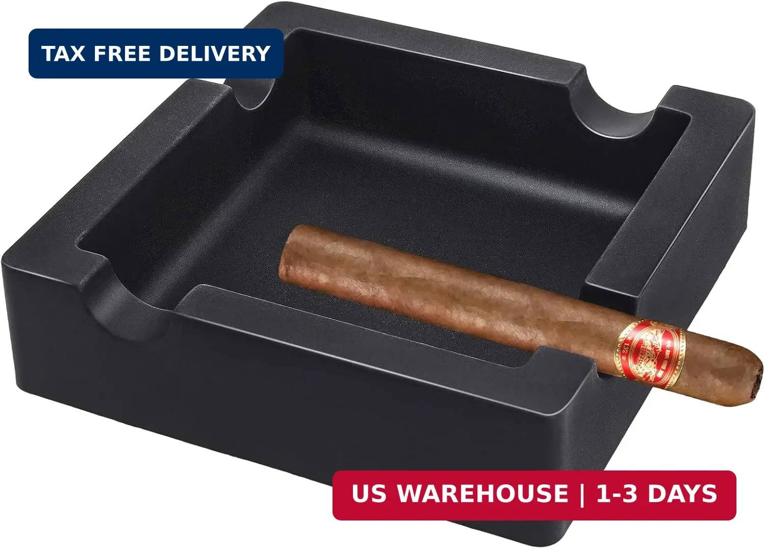 Share Cigar Ashtray,Silicone Outdoor Ashtray for Outside Patio Indoor,Large Ciga