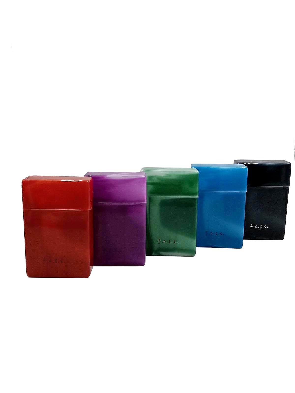 FESS 5Pk Cigarette Compartment Case – Hard Plastic Holders for 85mm King Size