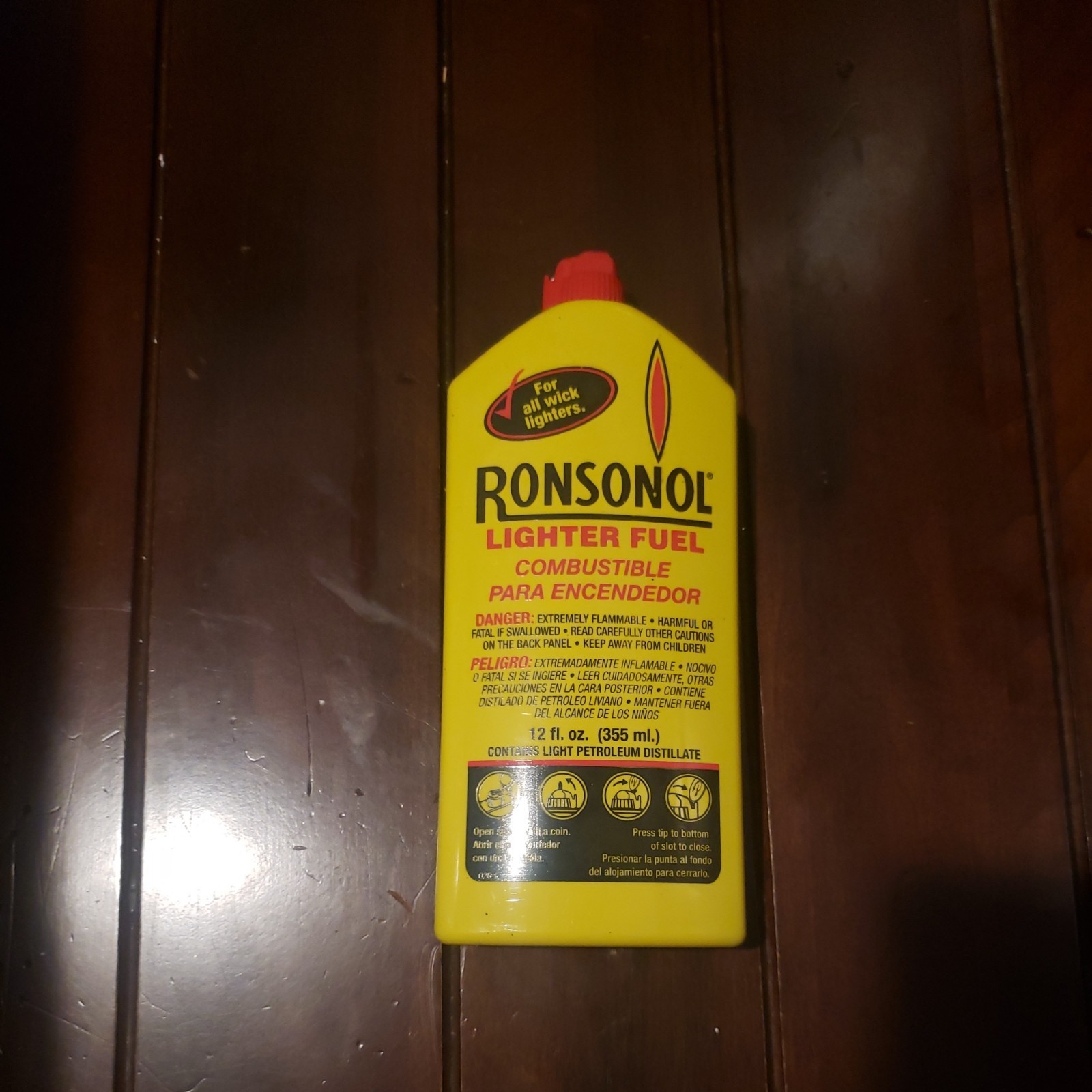 Ronsonol Lighter Fuel 12fl. oz. Bottle All Wick Type Lighters