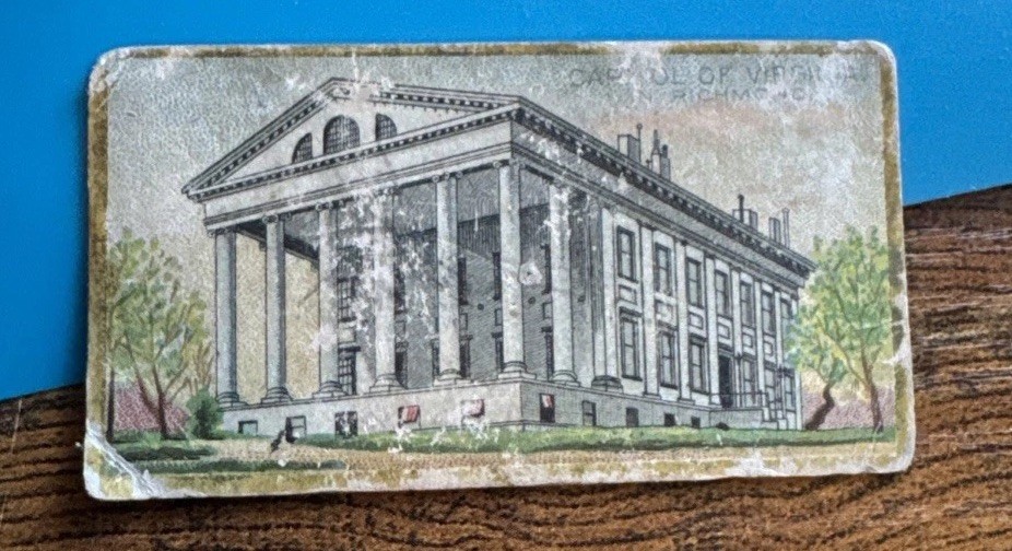 1889 N14 Allen & Ginter General Gov & State CAPITOL VIRGINIA