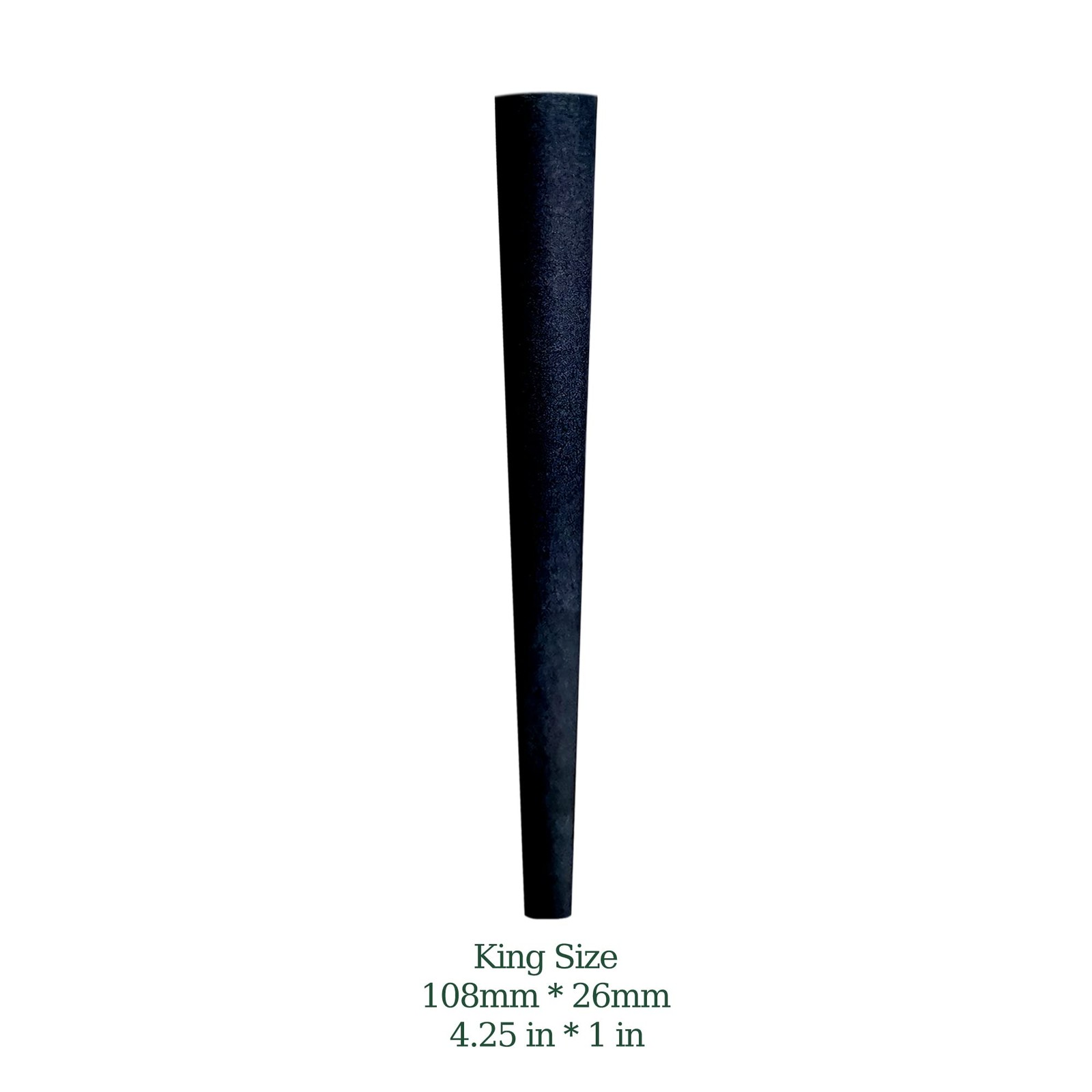 Black Pre Rolled Cones – 100 Pcs King Size, 108mm Slow Type Black Rolling Papers