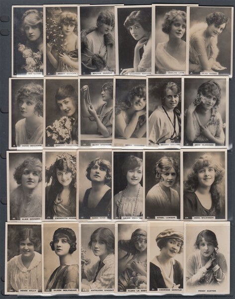CIGARETTE CARD PART SET HIGNETT BROS BEAUTIES (NO BRAND) (SET 1) 1927 (ID:EB121)