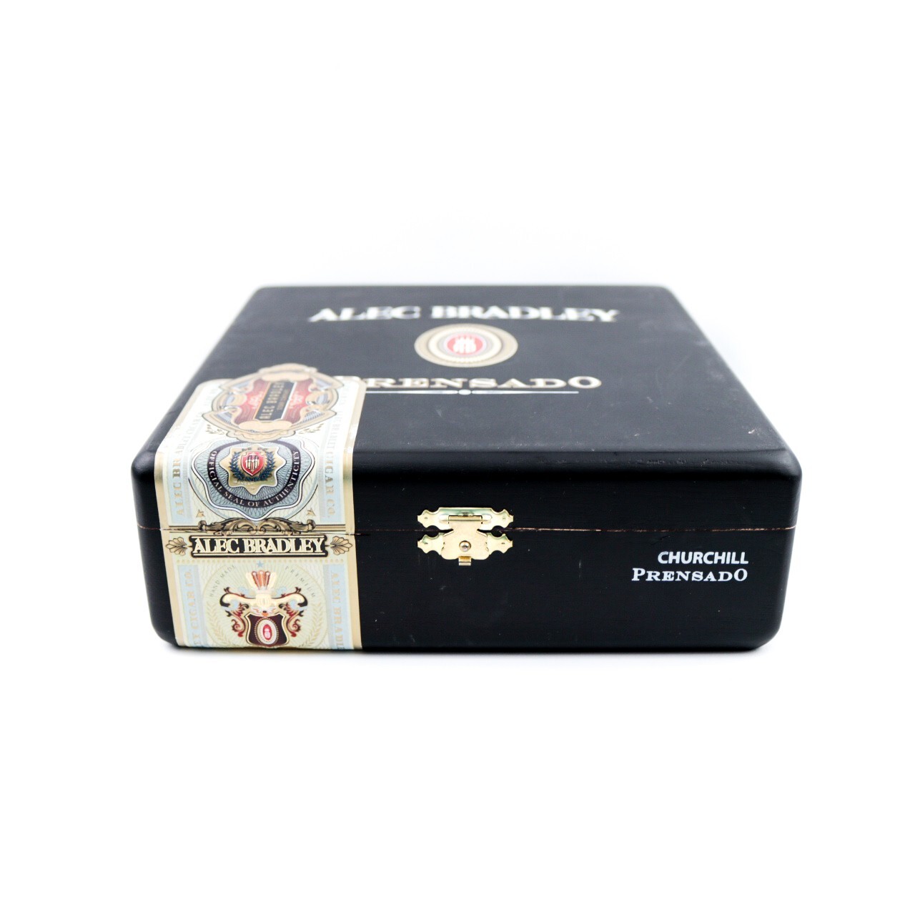 Alec Bradley Churchill Prensado Empty Wood Cigar Box 8″ x 7″ x 2.5″