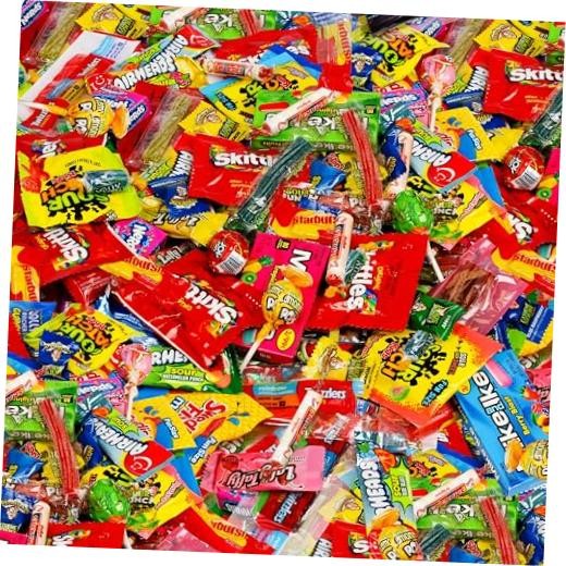 Bulk Candy Variety Pack 5 LB, Individually Wrapped Assorted Chewy & Hard 5LBS