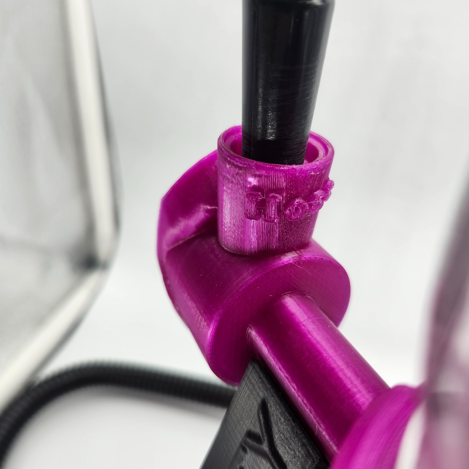 Gravity Water Hookah Pipe 360° Rotating Dual Glass Chamber | Magenta 12″ Bong