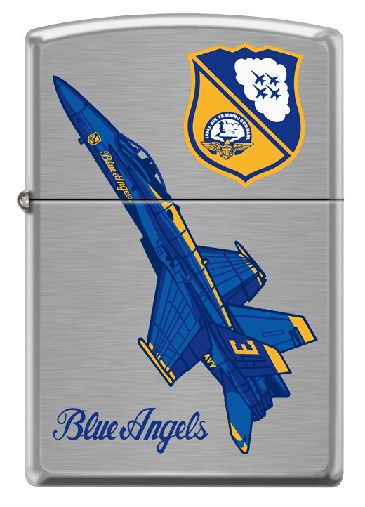 Blue Angels Flight Demonstration Team #3 Zippo F-18 Super Hornet Brushed Chrome