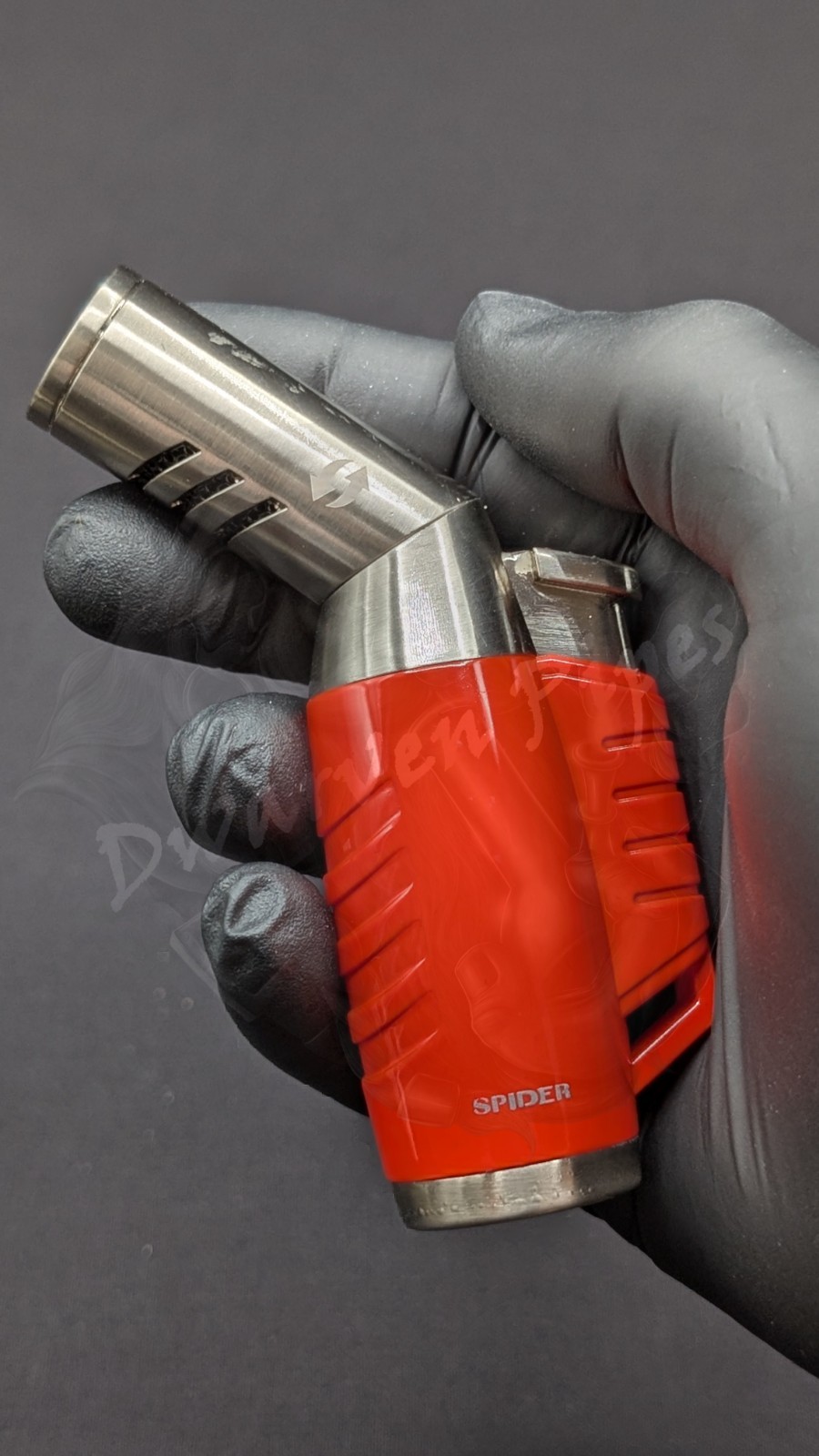 Jobon 3 Jet Torch Butane Lighter with Adjustable Nozzle – Orange