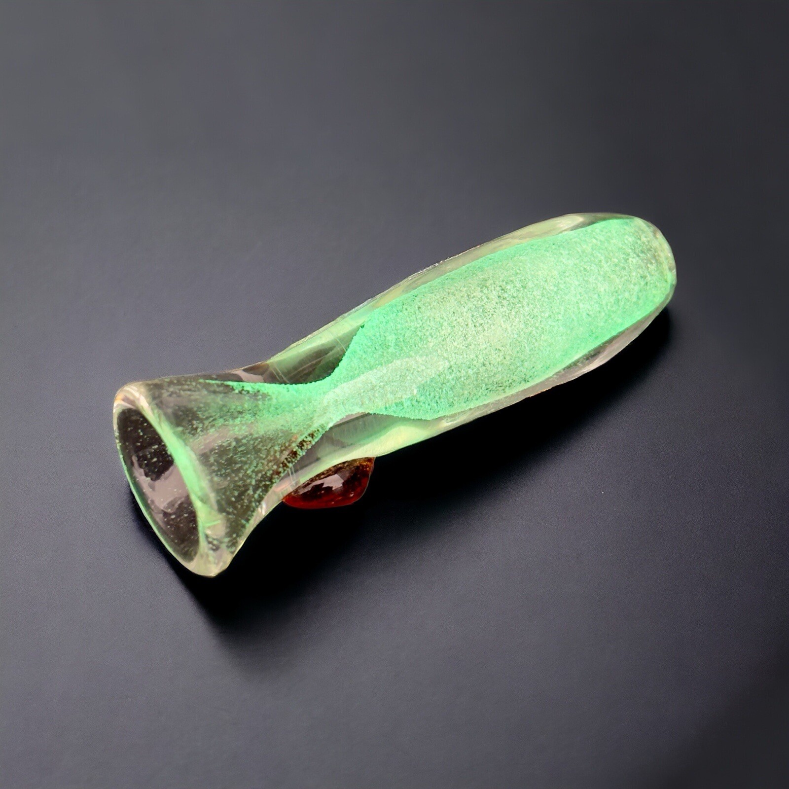Glow In The Dark Chillum Glass Pipes, White Chillums But Glow In The Dark