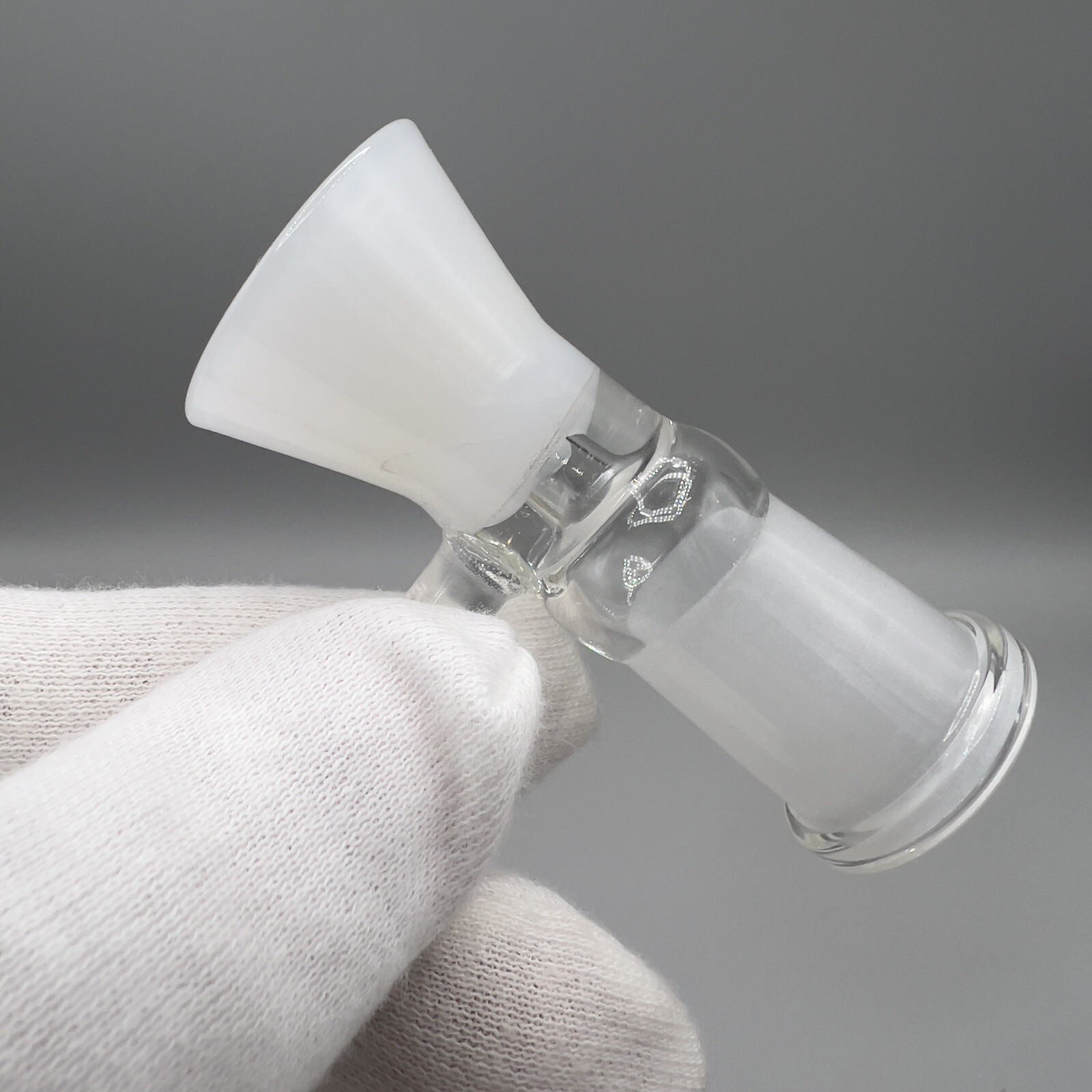 14mm Glass Bowl Female Slide For Water Pipe Bong Hookah Thick Piece – White