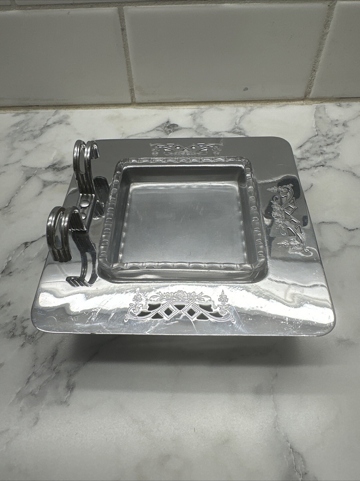 Farberware Farber Bros. Krome Kraft Chrome with Removable Clear Glass Ashtray