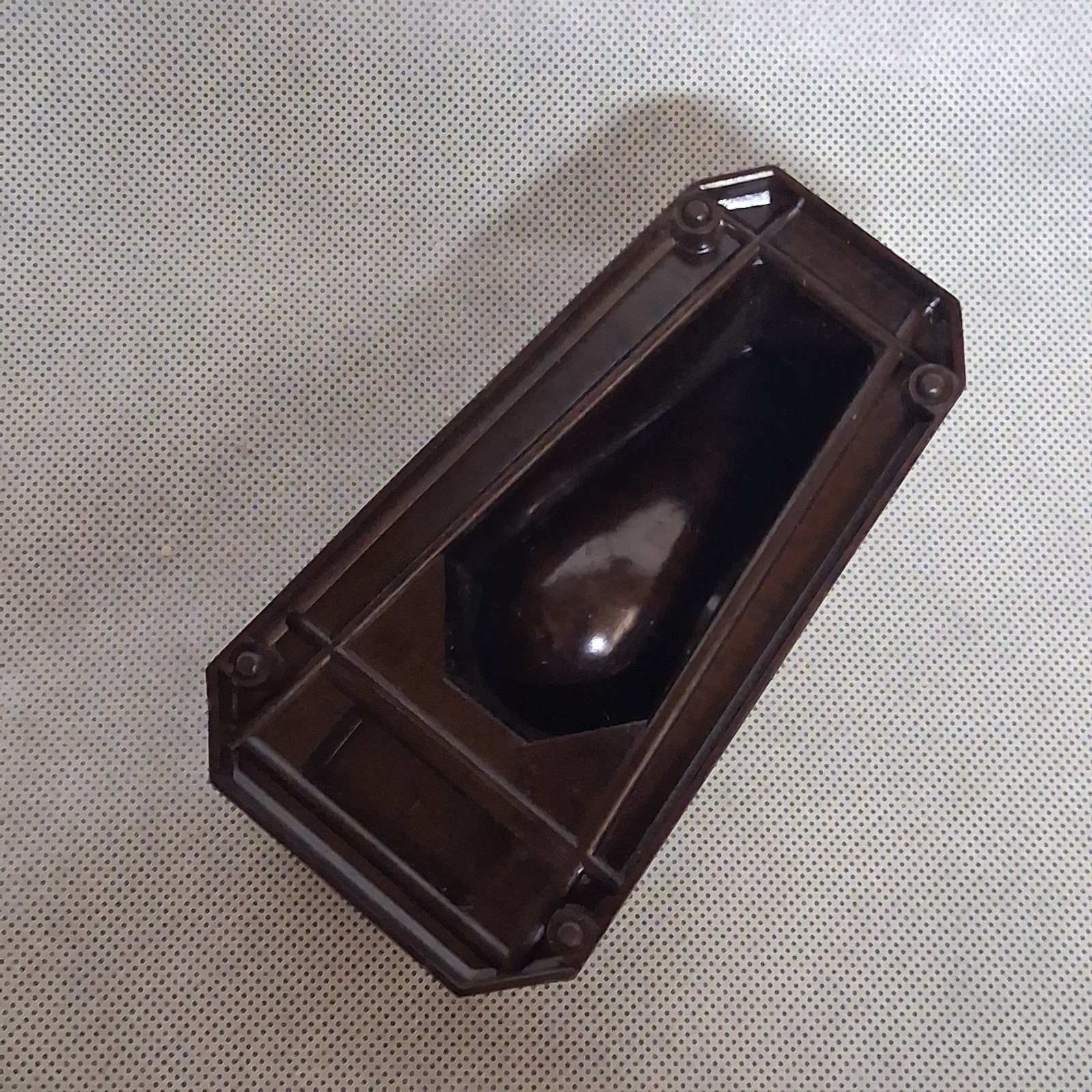Vintage Bakelite Tobacco Pipe and Matchbook Holder Stand Brown