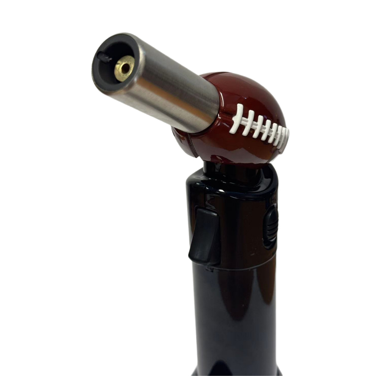 1 Refillable Torch Lighter Windproof Jet Flame Adjustable BBQ Cooking Football