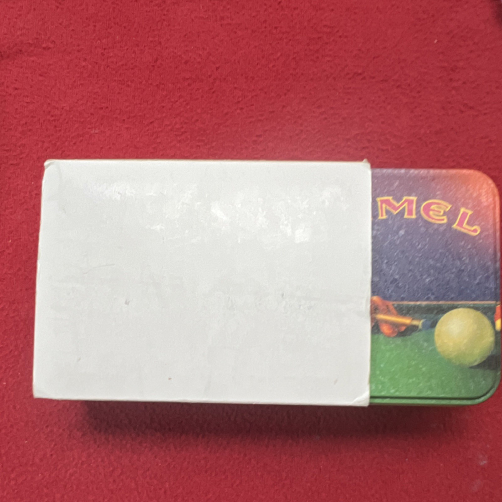 Camel Pool Player Design Collectible Lighter with Tin Case 1993 Vintage Smoking
