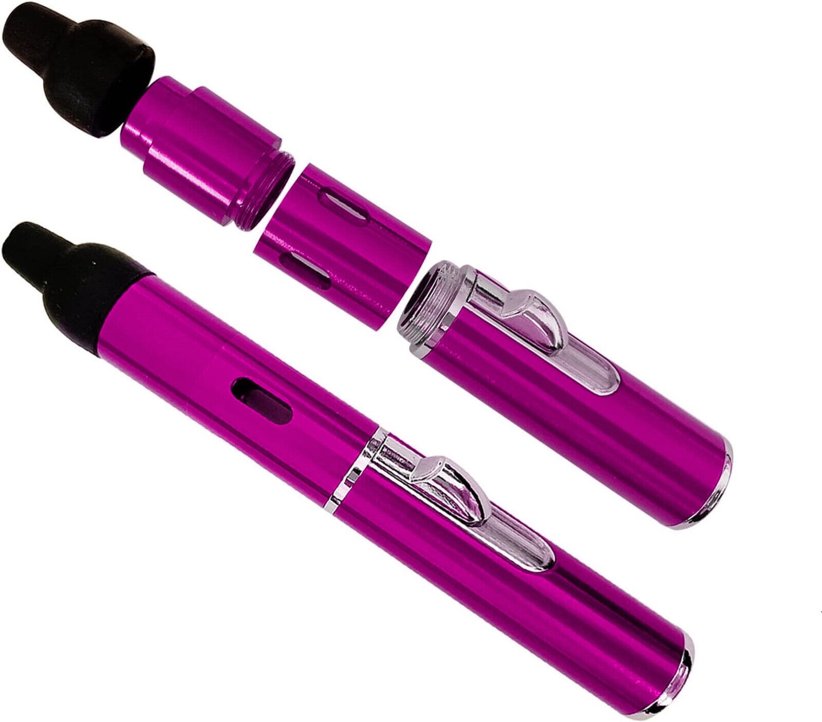 7pcs All-in-1 Pipe Windproof Click Butane Refillable Torch Lighter Click-N-Hit