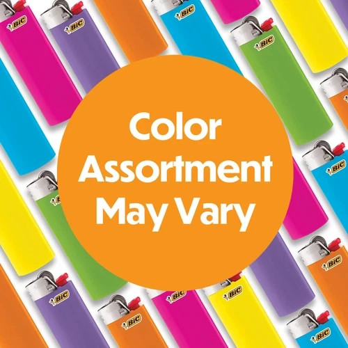 BIC Mini Pocket Lighters, Fashion Assorted Colors, 10-Pack of Lighters