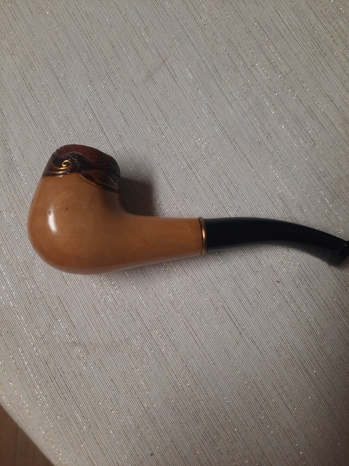Pipe With Intricate Carvings And Detail Brand New New Used. No Brand On It Wood
